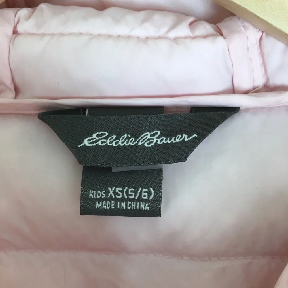 Eddie Bauer Girls Down Puffer Coat Pink Ombre Size XS 5/6